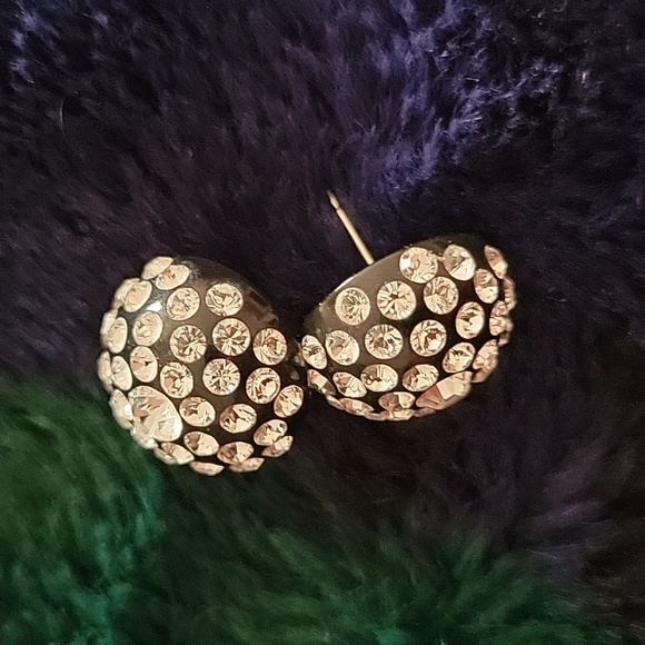 Swarovski large stud earings - Picture 2 of 3